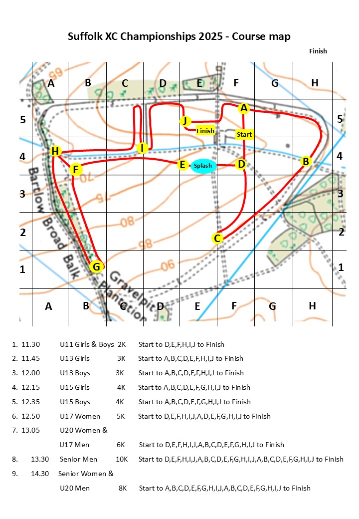 XC Champs 2025 Course Map – Suffolk County Athletics Association
